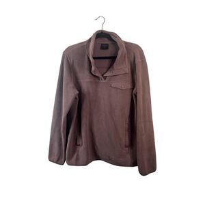32 Degree Heat Brown Pullover Sweater Size Large w/pockets